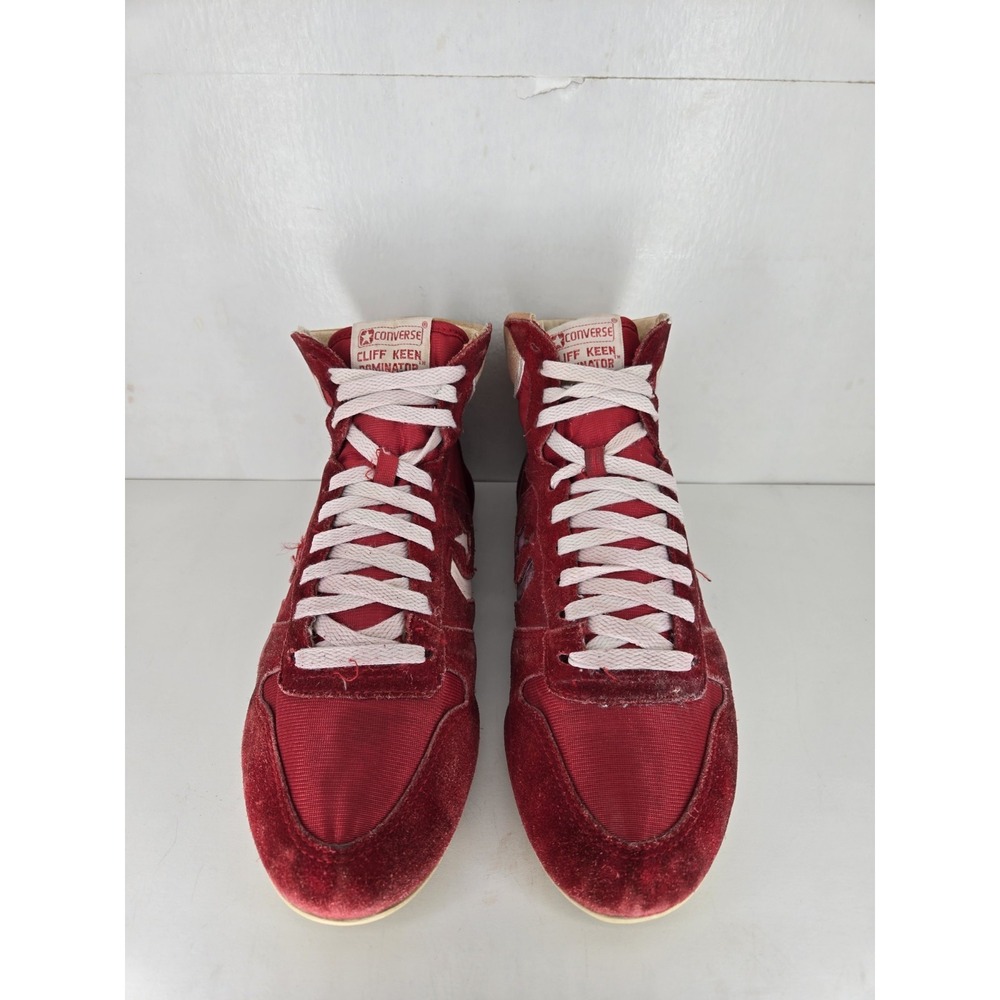 Vintage Converse Cliff Keen Wrestling Shoes Mens Size 8 Red RARE Boxing VTG - Picture 2 of 7